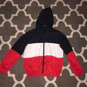 brandy melville striped windbreaker